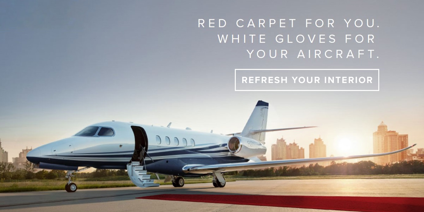 red carpet for you. white gloves for your aircraft.